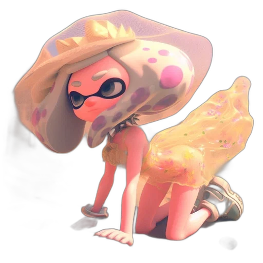 creature, dress, hat, animal transparent PNG cut-out