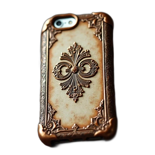 jewelry, vintage, damask, iphone transparent PNG cut-out