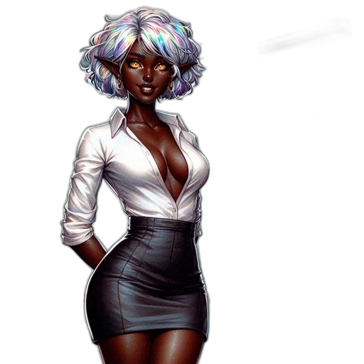 dress, staff, concept art, fantasy art transparent PNG cut-out