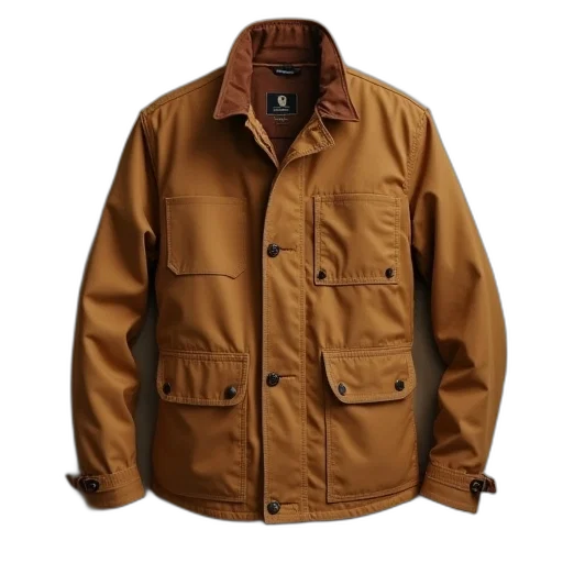 jacket, earth tones, carharti, double transparent PNG cut-out