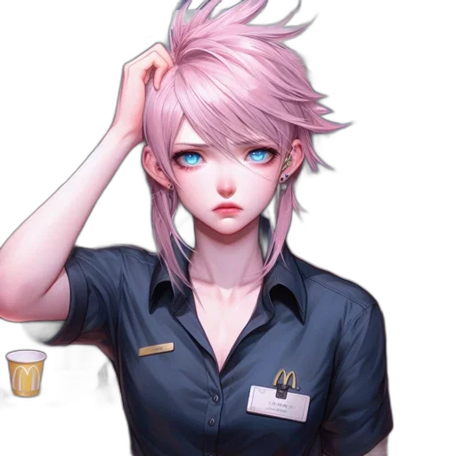 staff, face, robot, hair transparent PNG cut-out