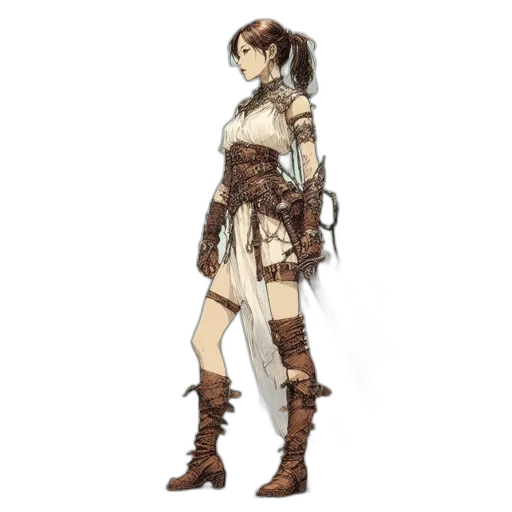 dress, staff, sword, weapon transparent PNG cut-out