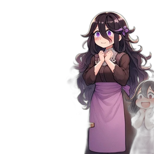 dress, staff, creature, mask transparent PNG cut-out
