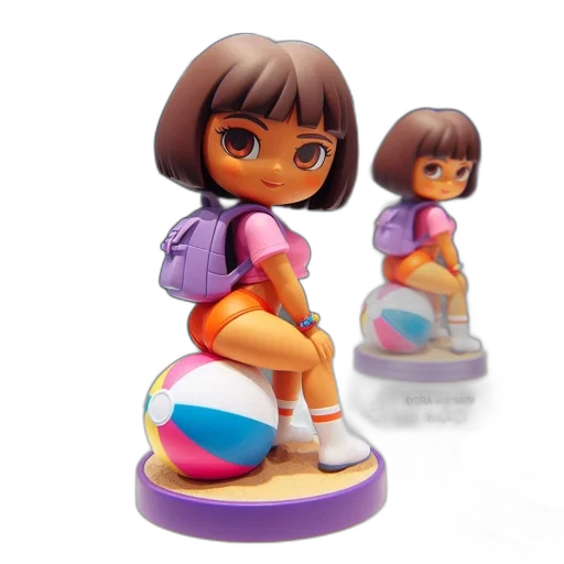 3d render, concept art, photorealistic, dora transparent PNG cut-out
