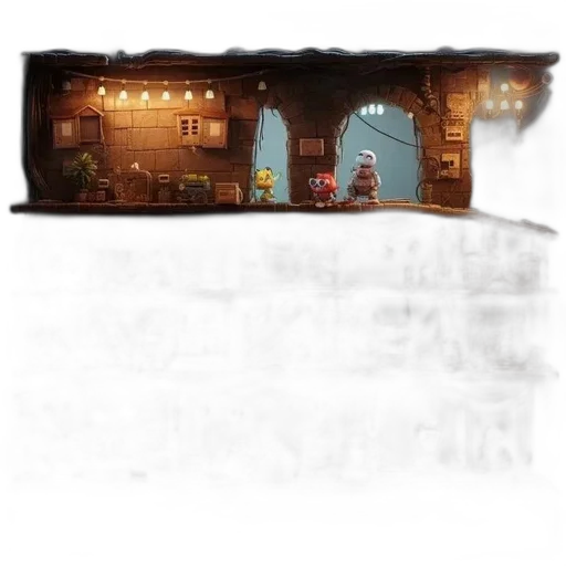 building, concept art, pixel art, fantasy art transparent PNG cut-out