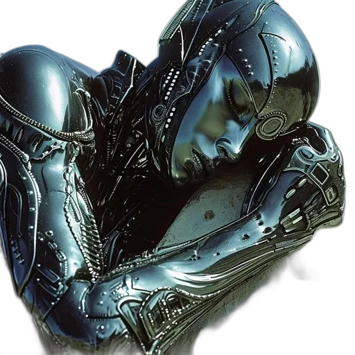 robot, mask, face, concept art transparent PNG cut-out