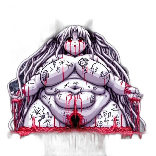 creature, dress, weapon, mask transparent PNG cut-out