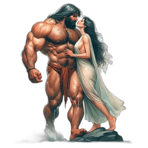fantasy art, concept art, comic book art, photorealistic transparent PNG cut-out