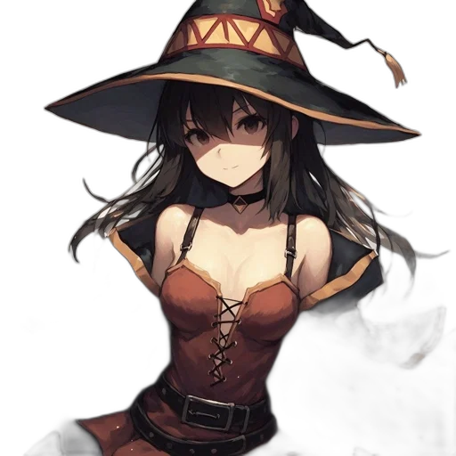 hat, staff, mask, dress transparent PNG cut-out