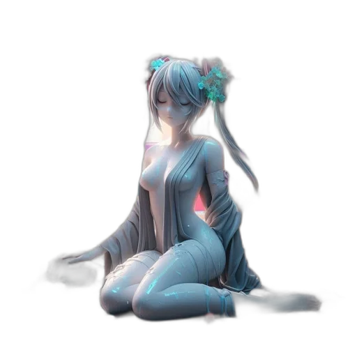 dress, robot, staff, dragon transparent PNG cut-out