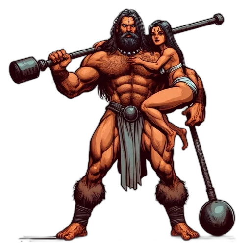 concept art, fantasy art, pixel art, comic book art transparent PNG cut-out