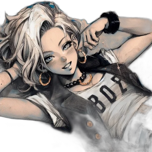 watercolor, comic book art, anime, cartoon transparent PNG cut-out