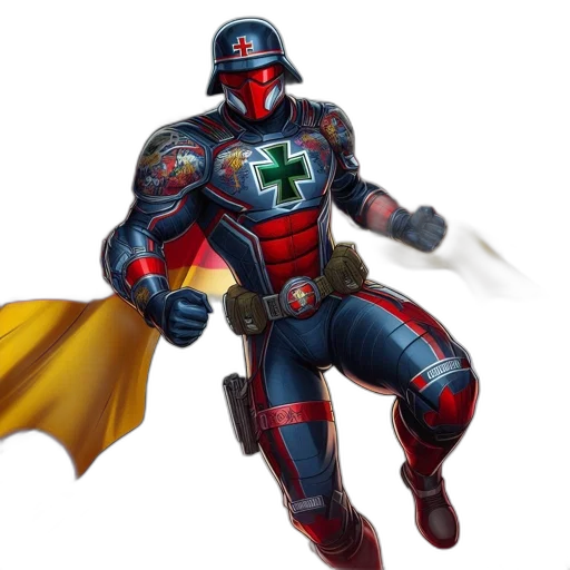 robot, concept art, comic book art, 3d render transparent PNG cut-out