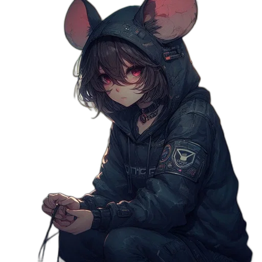 jacket, mask, hat, weapon transparent PNG cut-out