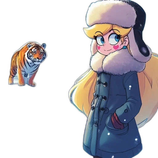 animal, creature, hat, jacket transparent PNG cut-out