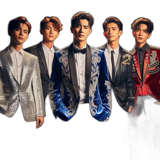 jacket, concept art, five, formally-attired transparent PNG cut-out