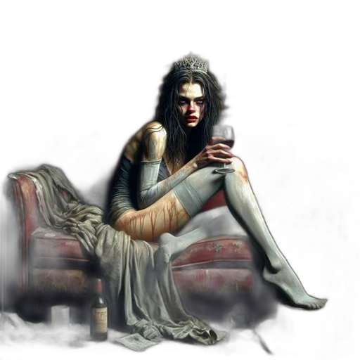 dress, fantasy art, concept art, photorealistic transparent PNG cut-out