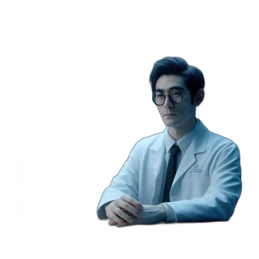 staff, robot, face, jacket transparent PNG cut-out