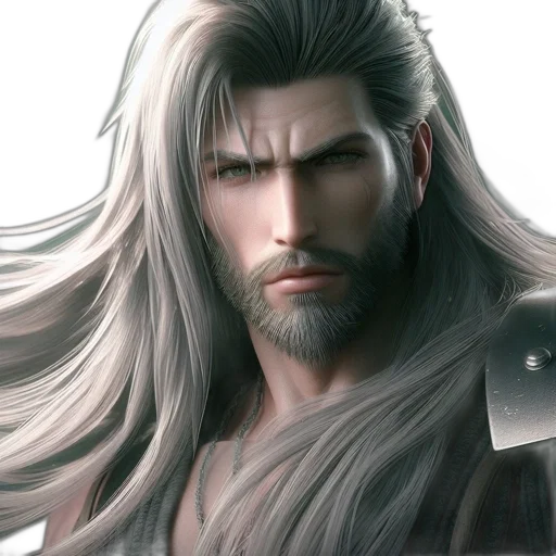 hair, face, fantasy art, photorealistic transparent PNG cut-out