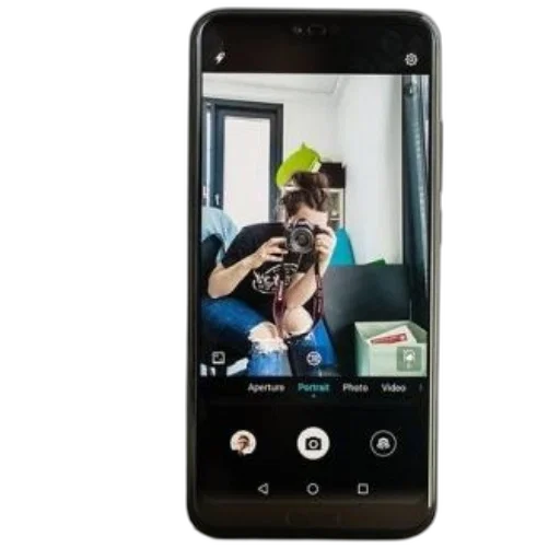 robot, animal, smartphone, displaying transparent PNG cut-out