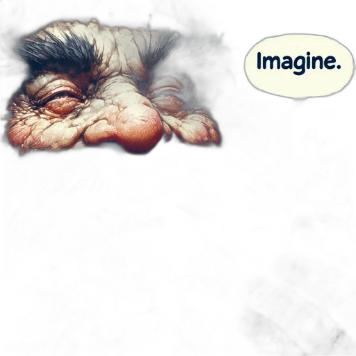 creature, animal, mask, hair transparent PNG cut-out