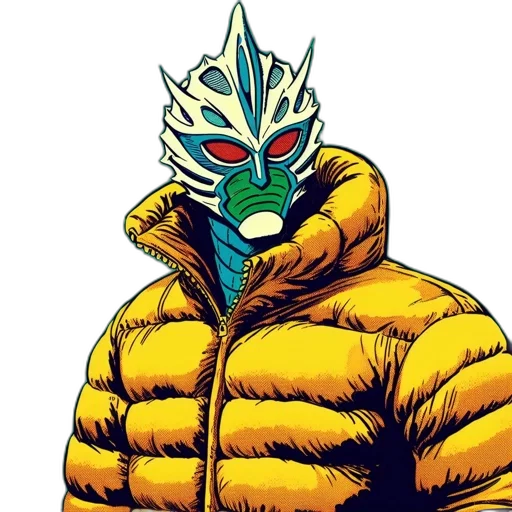 jacket, mask, creature, face transparent PNG cut-out