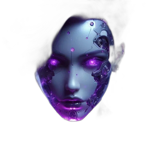 mask, face, robot, crown transparent PNG cut-out