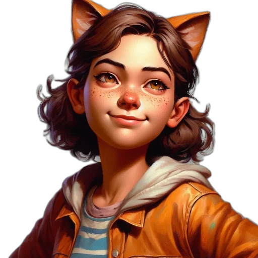 face, jacket, staff, animal transparent PNG cut-out