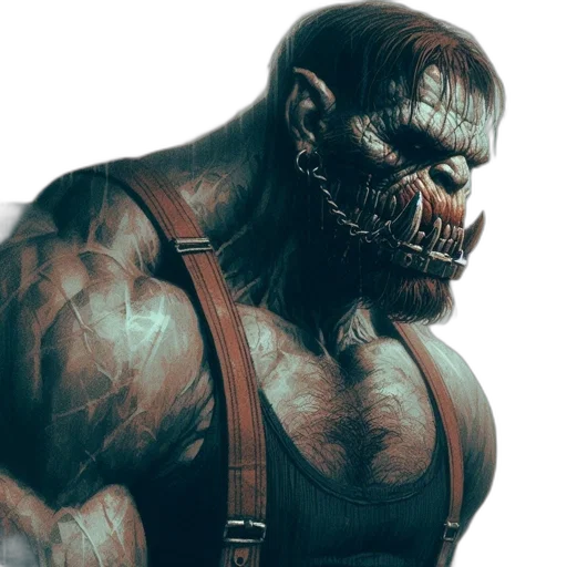 face, mask, creature, concept art transparent PNG cut-out