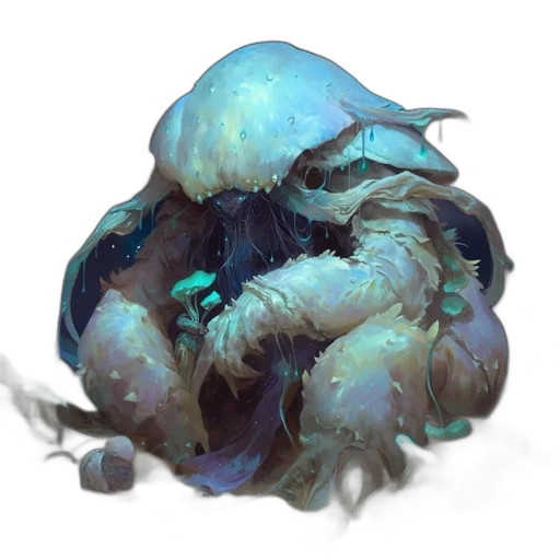 creature, hair, mask, face transparent PNG cut-out