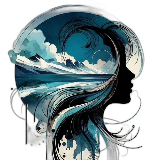 hair, face, mask, crown transparent PNG cut-out