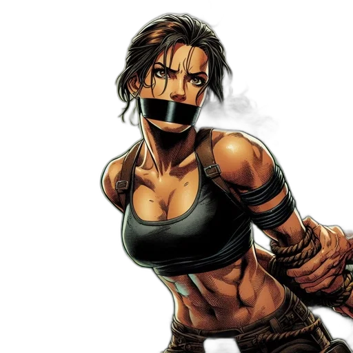 comic book art, concept art, cyberpunk, fantasy art transparent PNG cut-out