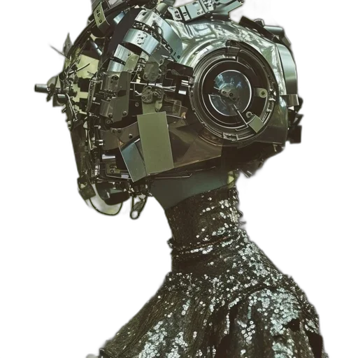 robot, mask, face, staff transparent PNG cut-out