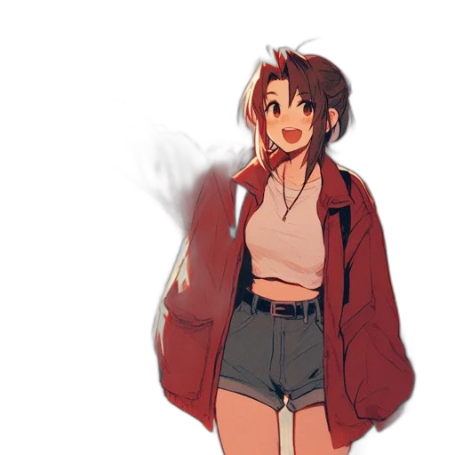 jacket, dress, staff, concept art transparent PNG cut-out