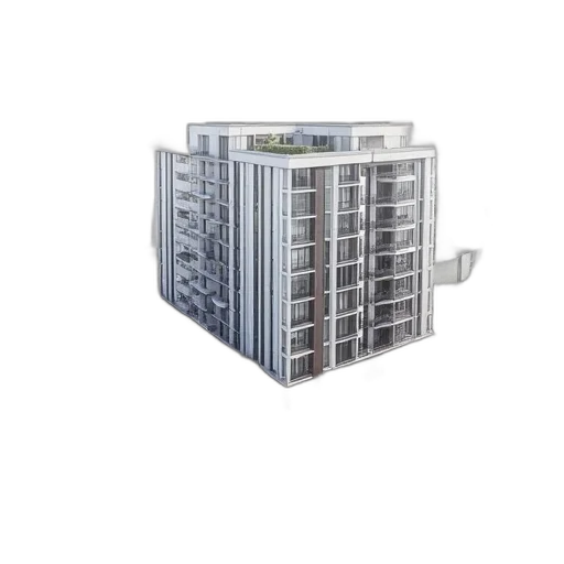 building, furniture, 3d render, blueprint transparent PNG cut-out