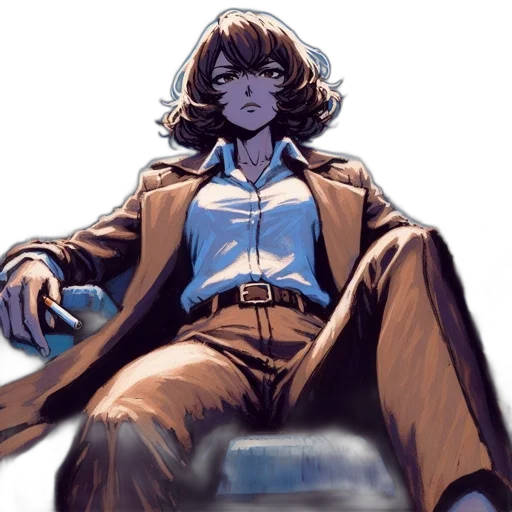 jacket, staff, robot, face transparent PNG cut-out