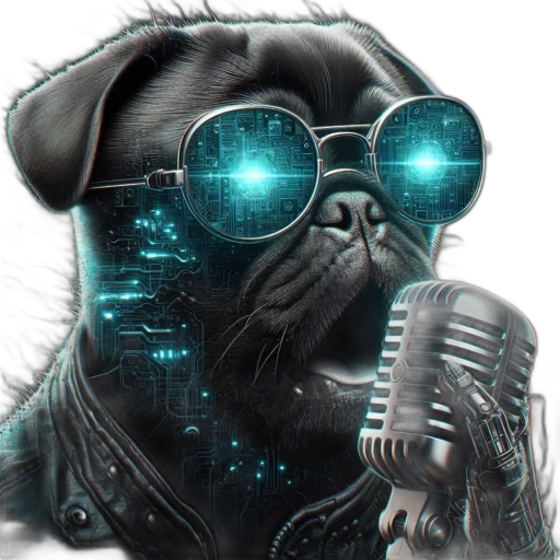 animal, creature, cyberpunk, vaporwave transparent PNG cut-out