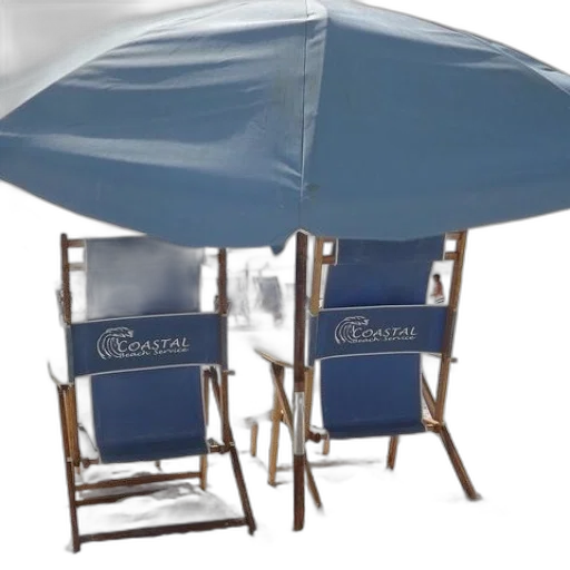 umbrella, furniture, 3d render, two transparent PNG cut-out