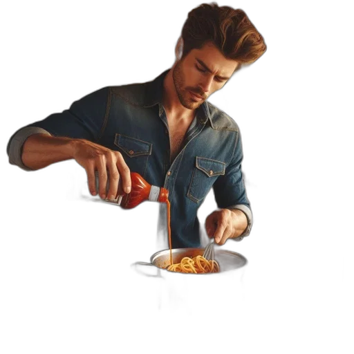 food, jacket, concept art, 3d render transparent PNG cut-out