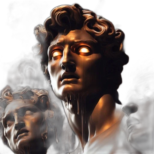 face, mask, crown, concept art transparent PNG cut-out
