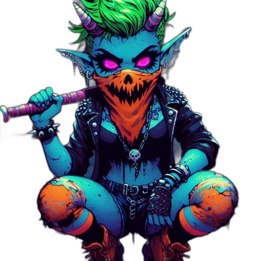 concept art, pixel art, fantasy art, cyberpunk transparent PNG cut-out