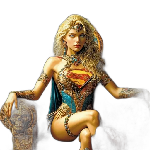 comic book art, fantasy art, concept art, photorealistic transparent PNG cut-out