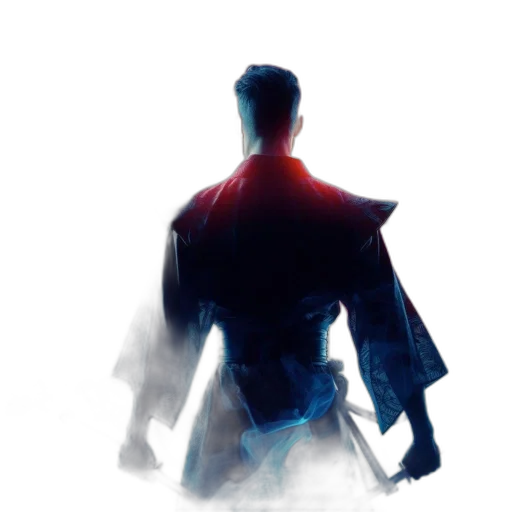 jacket, robot, sword, concept art transparent PNG cut-out