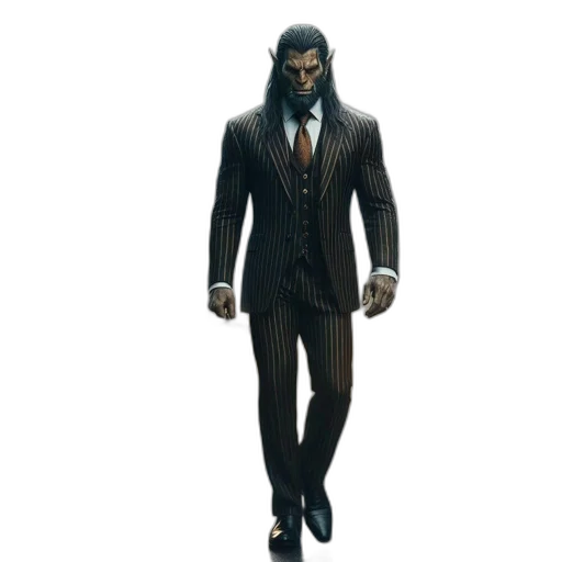 jacket, staff, concept art, 3d render transparent PNG cut-out