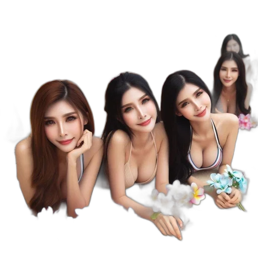 jewelry, photorealistic, 3d render, oil painting transparent PNG cut-out