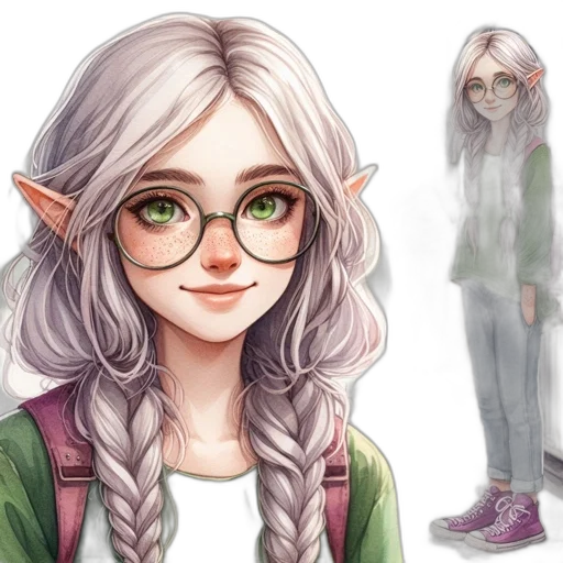 fantasy art, concept art, pixel art, watercolor transparent PNG cut-out