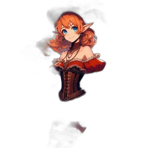 dress, weapon, staff, crown transparent PNG cut-out