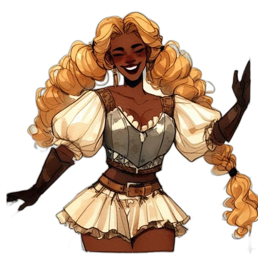 dress, concept art, fantasy art, pixel art transparent PNG cut-out