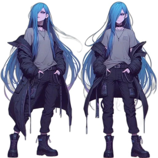 jacket, concept art, fantasy art, anime transparent PNG cut-out