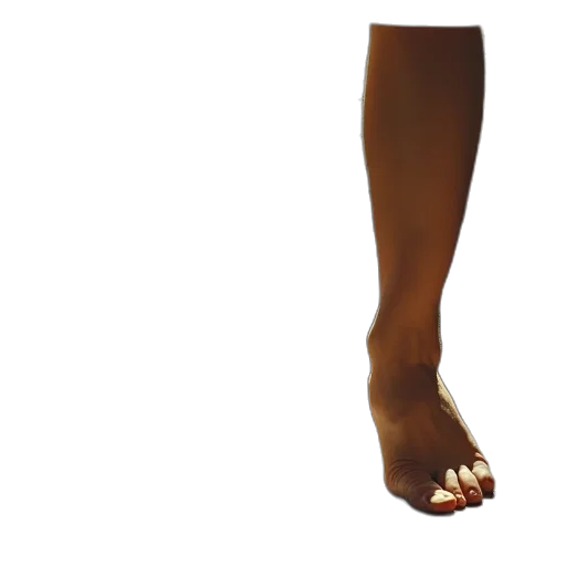 shoes, dress, creature, staff transparent PNG cut-out